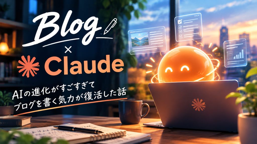 AIの進化がすごすぎてブログを書く気力が復活した話
